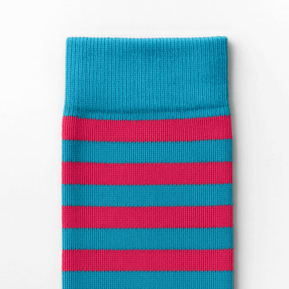 Sosete 2 Stripes Albastru-Roz