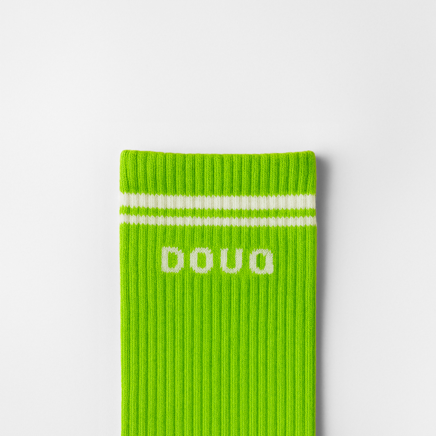 Sosete Sport cu Dungi Lime-Alb