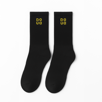 Sosete Sport Negru-Galben