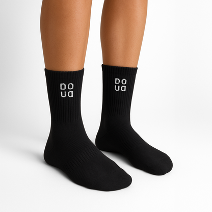 Sosete Sport Negru-Alb