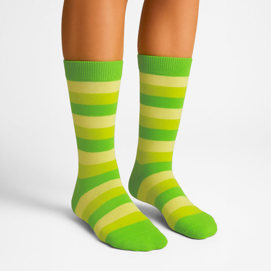 Sosete 3 Stripes Verde-Lime