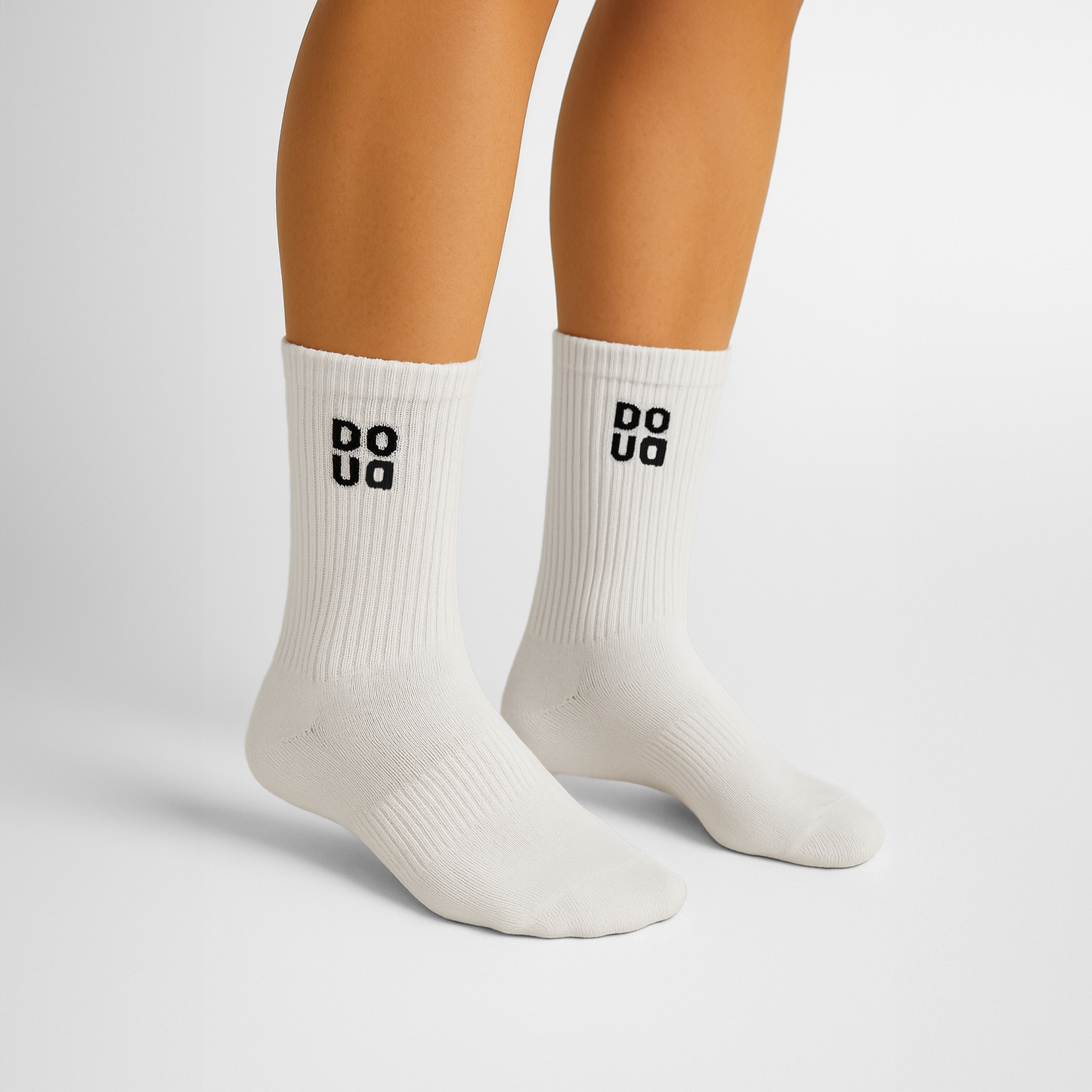 Sosete Sport Alb-Negru