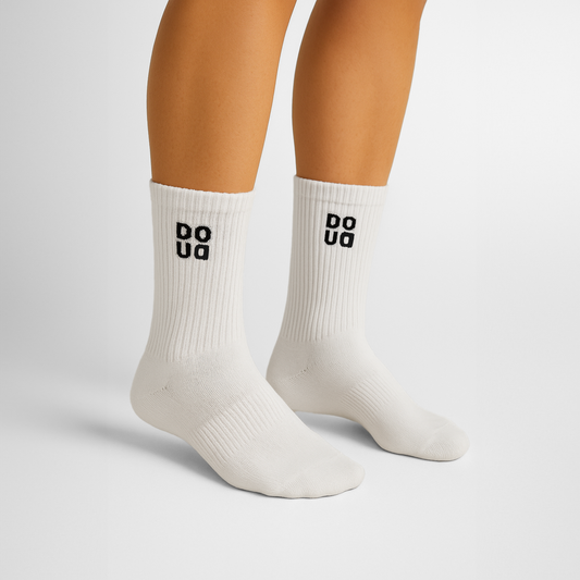 Sosete Sport Alb-Negru
