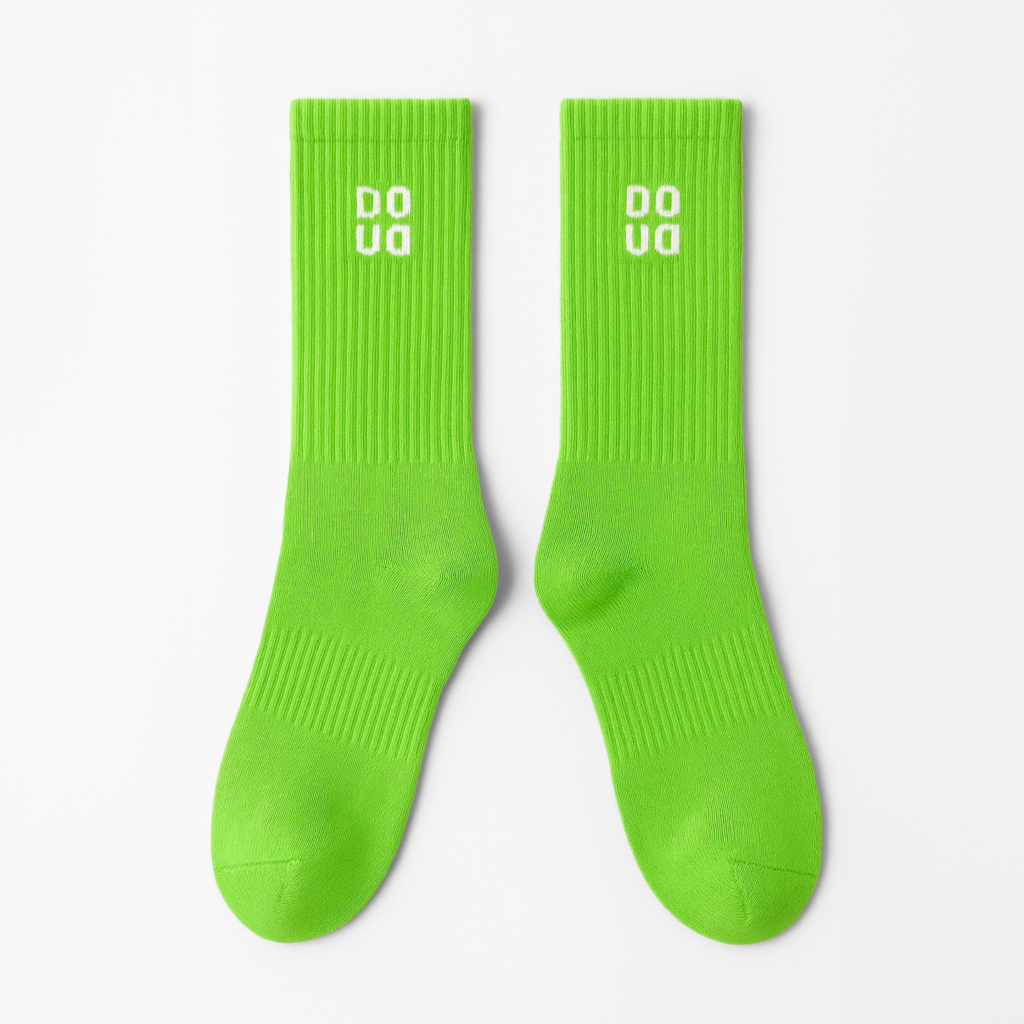 Sosete Sport Verde-Alb