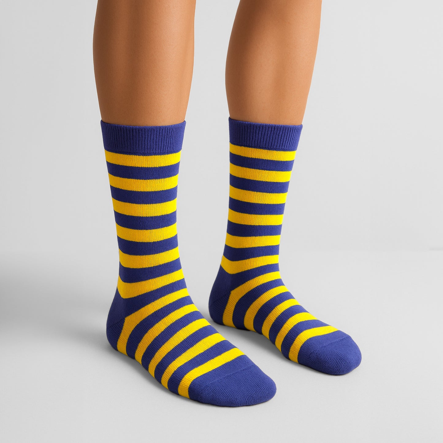 Sosete 2 Stripes Mov-Galben