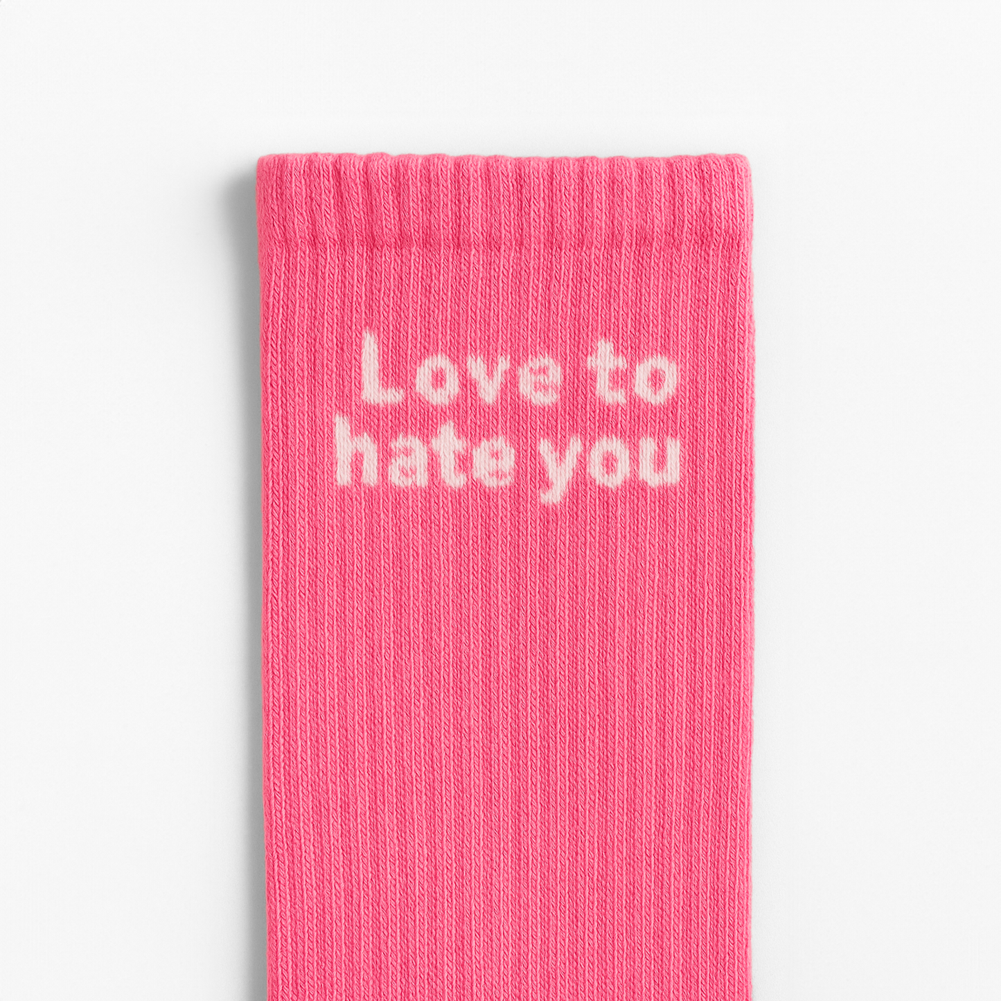 Sosete Love to hate you Roz-Alb