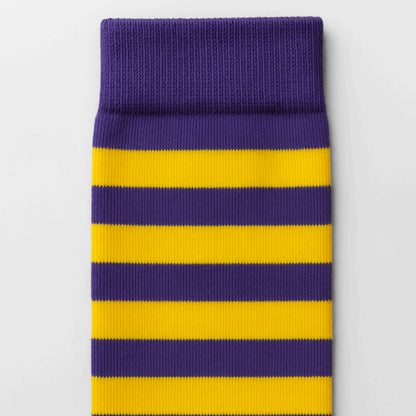 Sosete 2 Stripes Mov-Galben