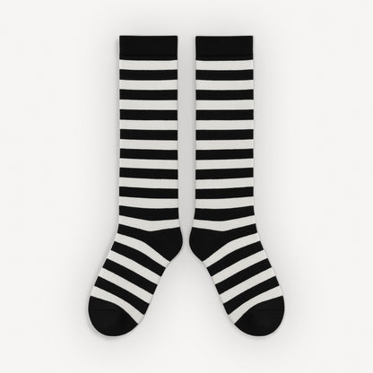 Sosete Lungi Back To School Negru-Alb