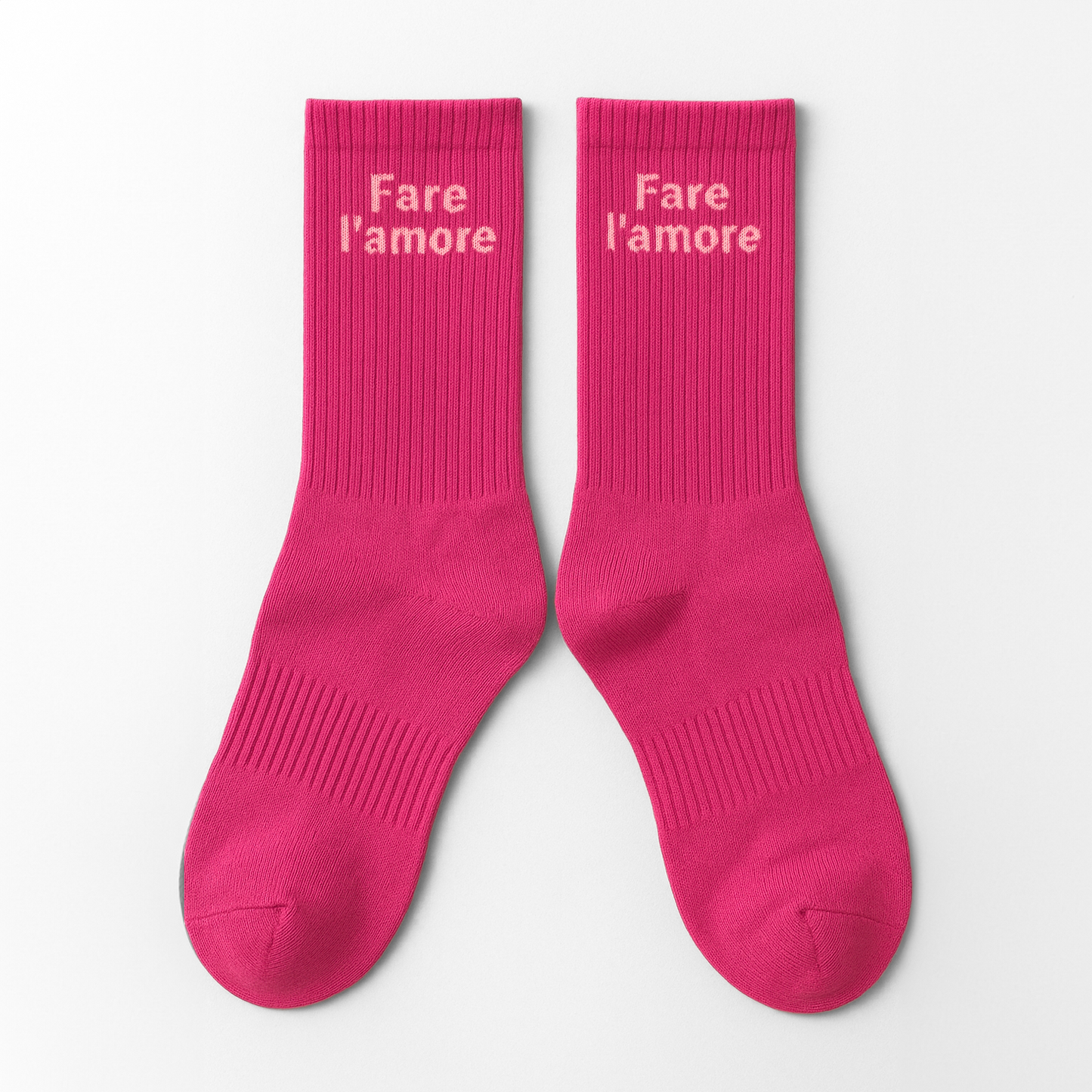Sosete Fare l'amore Fucsia-Alb