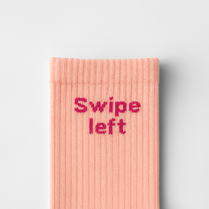 Sosete Swipe left Peach-Roz