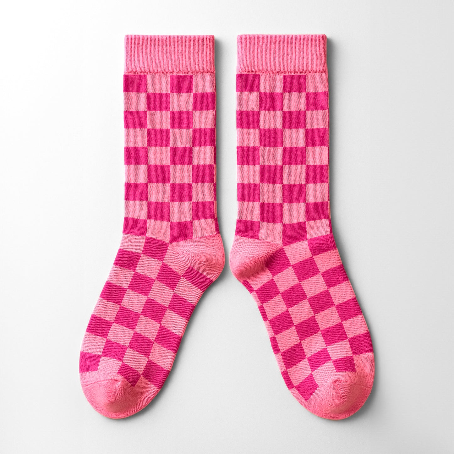 Sosete Chess Roz-Magenta