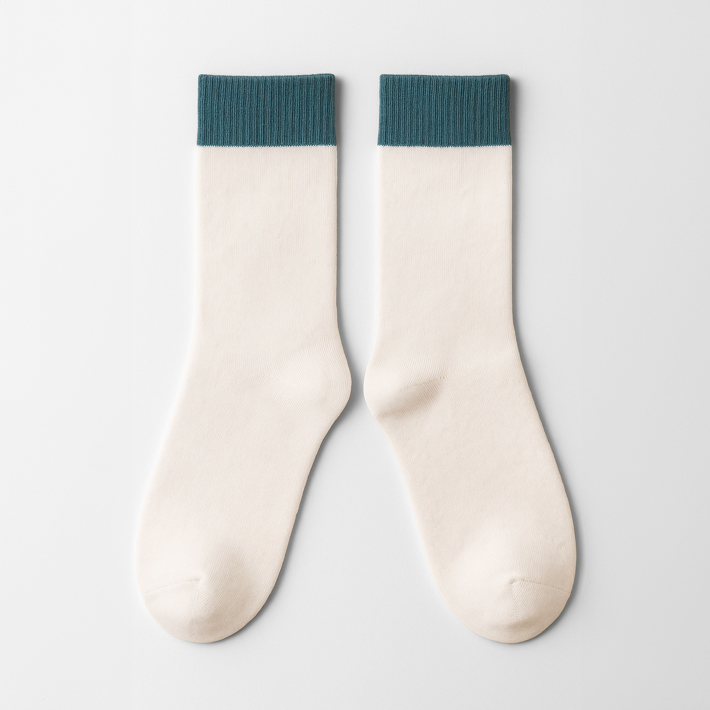 Sosete Basics Natural Alb-Albastru