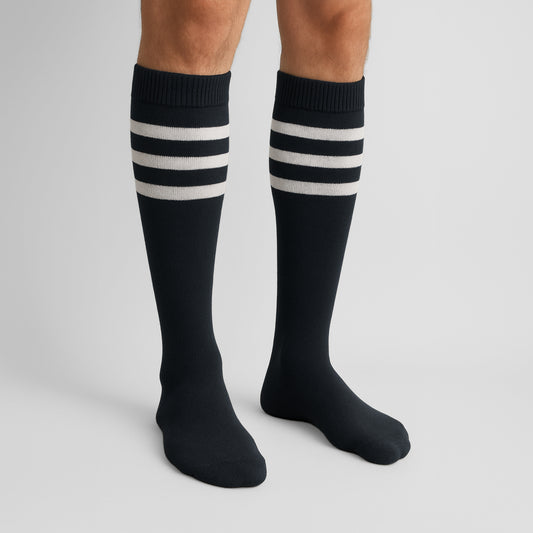 Sosete Lungi Back to School Negru-Alb