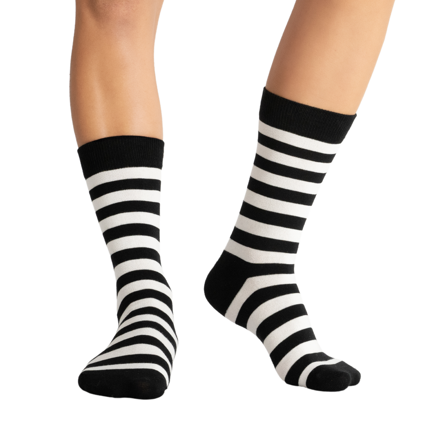 Sosete 2 Stripes Negru-Alb