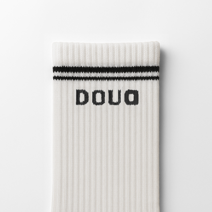 Sosete Sport cu Dungi Alb-Negru