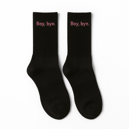 Sosete Boy, bye Negru-Roz