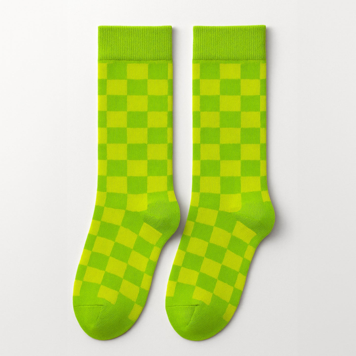 Sosete Chess Lime-Verde
