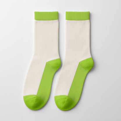 Sosete Signature Alb-Verde