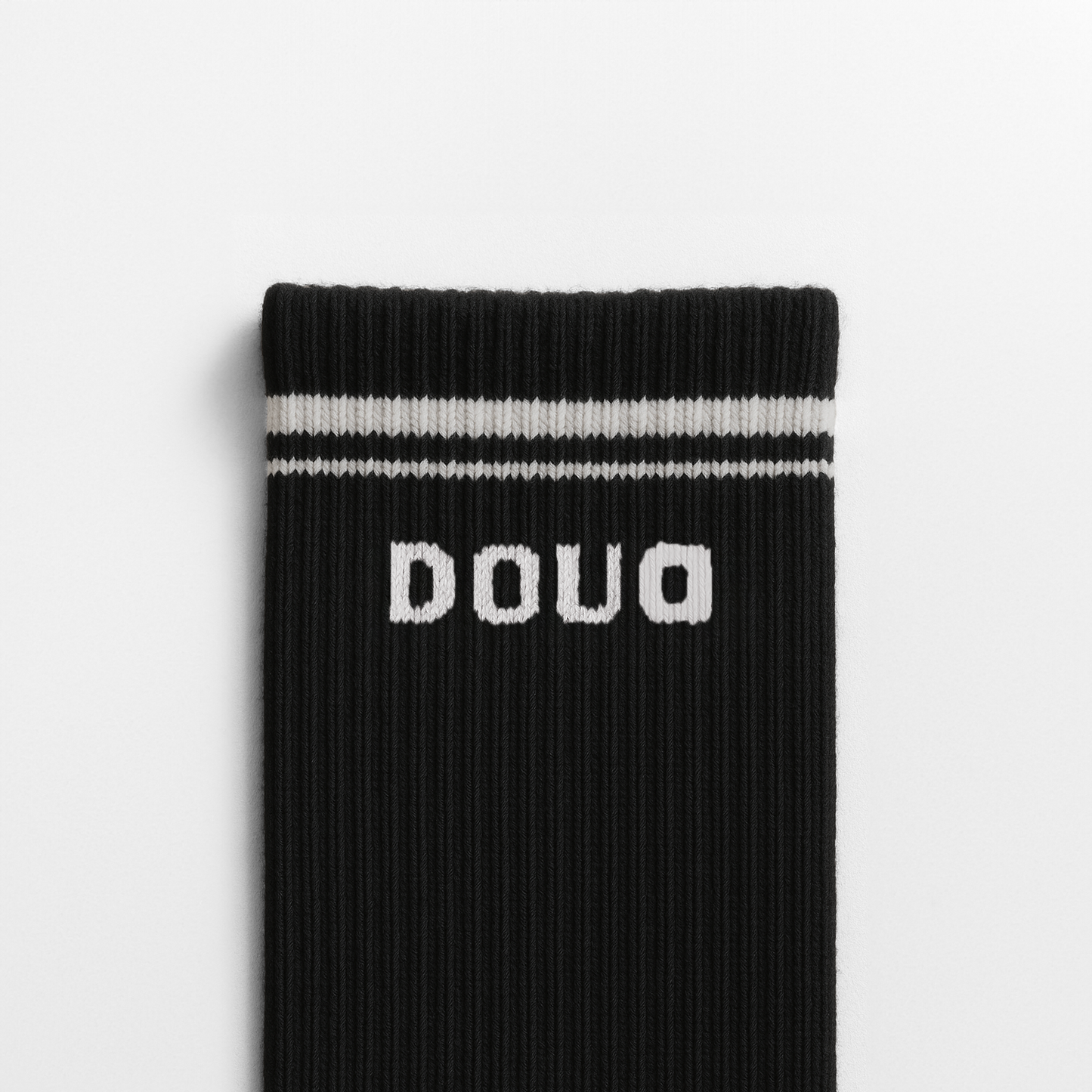 Sosete Sport cu Dungi Negru-Alb