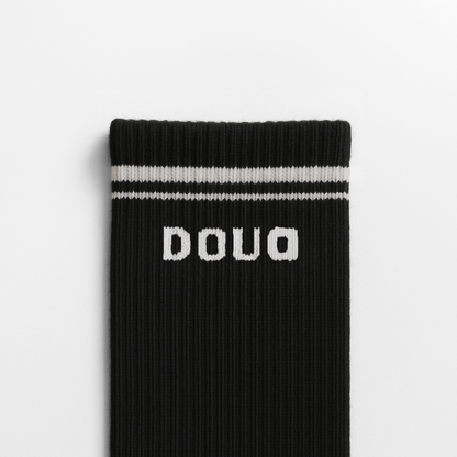 Sosete Sport cu Dungi Negru-Alb